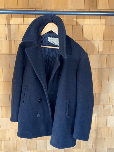 USN Vintage Pea Coat - Diamonds & Rust