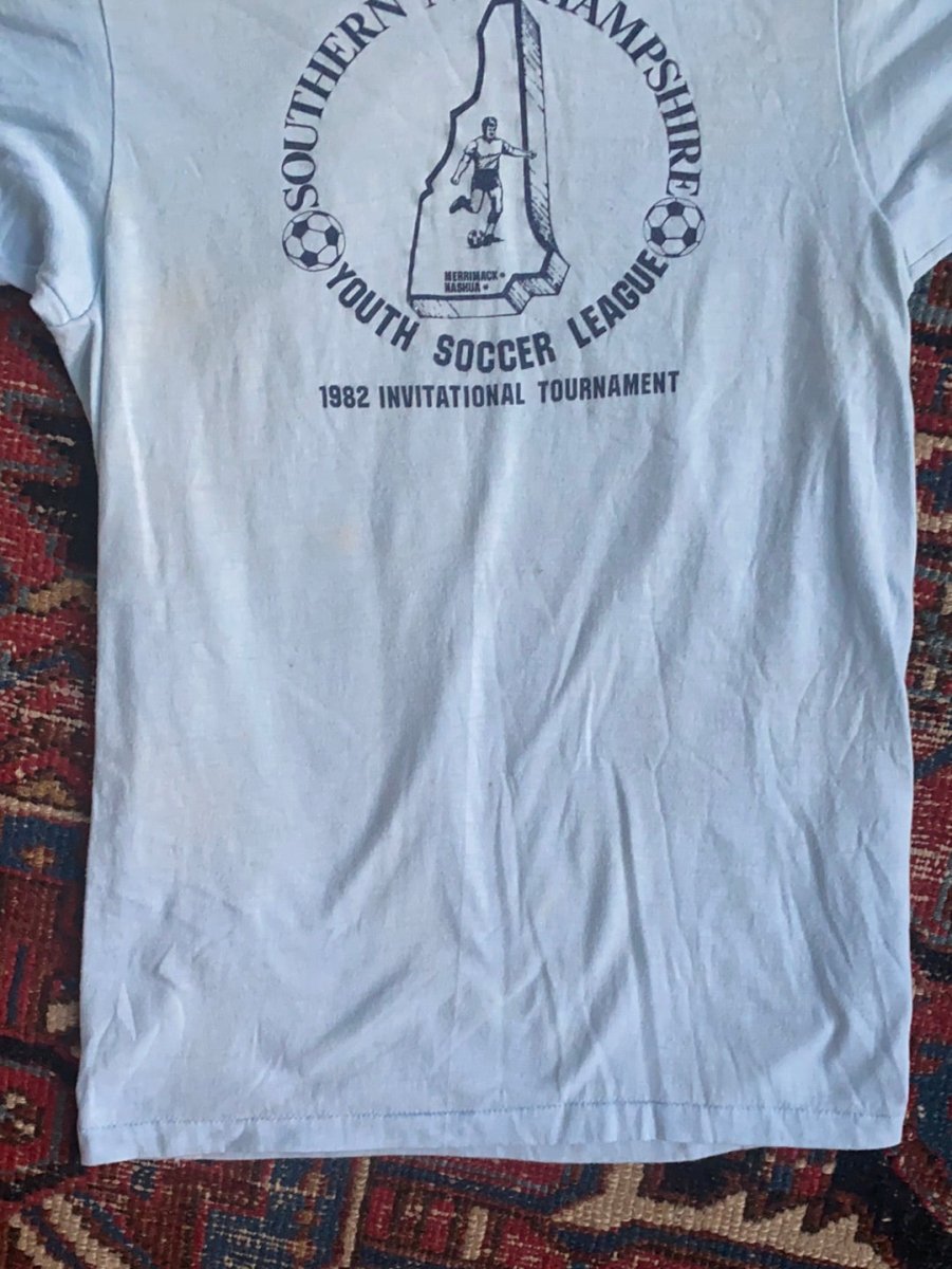 Vintage 1982 New Hampshire Soccer Tee - Diamonds & Rust
