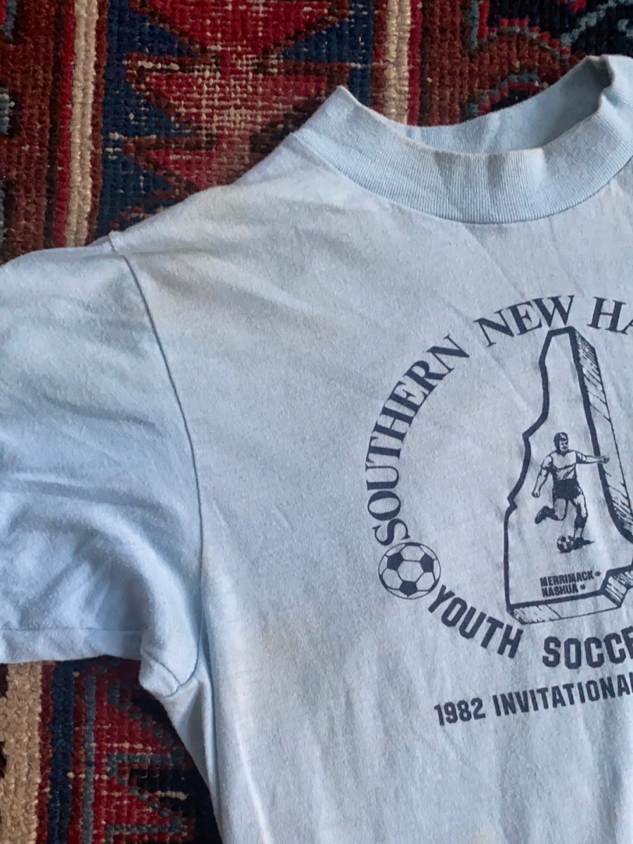Vintage 1982 New Hampshire Soccer Tee - Diamonds & Rust