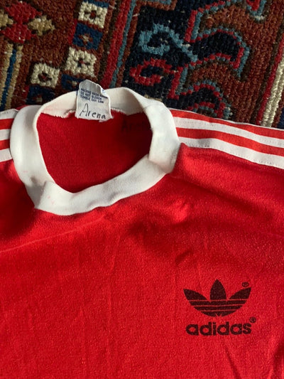Vintage 80's Adidas Ringer Tee - Diamonds & Rust