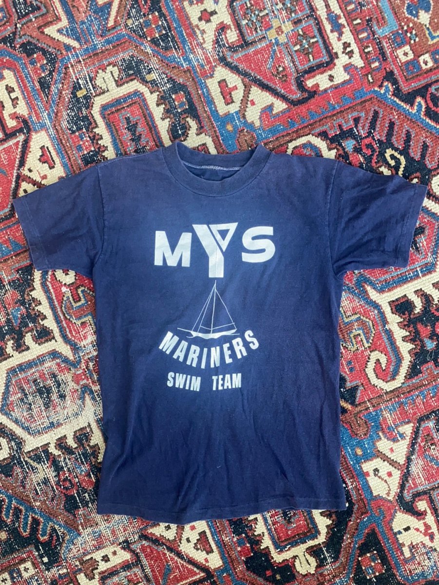 Vintage 80s Mariners Swim Team Tee - Diamonds & Rust