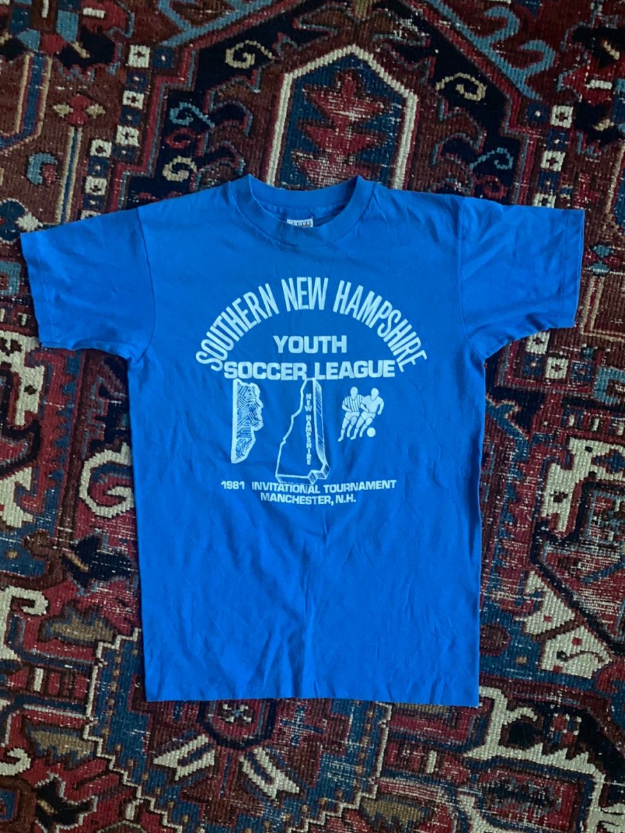 Vintage 80's New Hampshire Soccer Tee - Diamonds & Rust