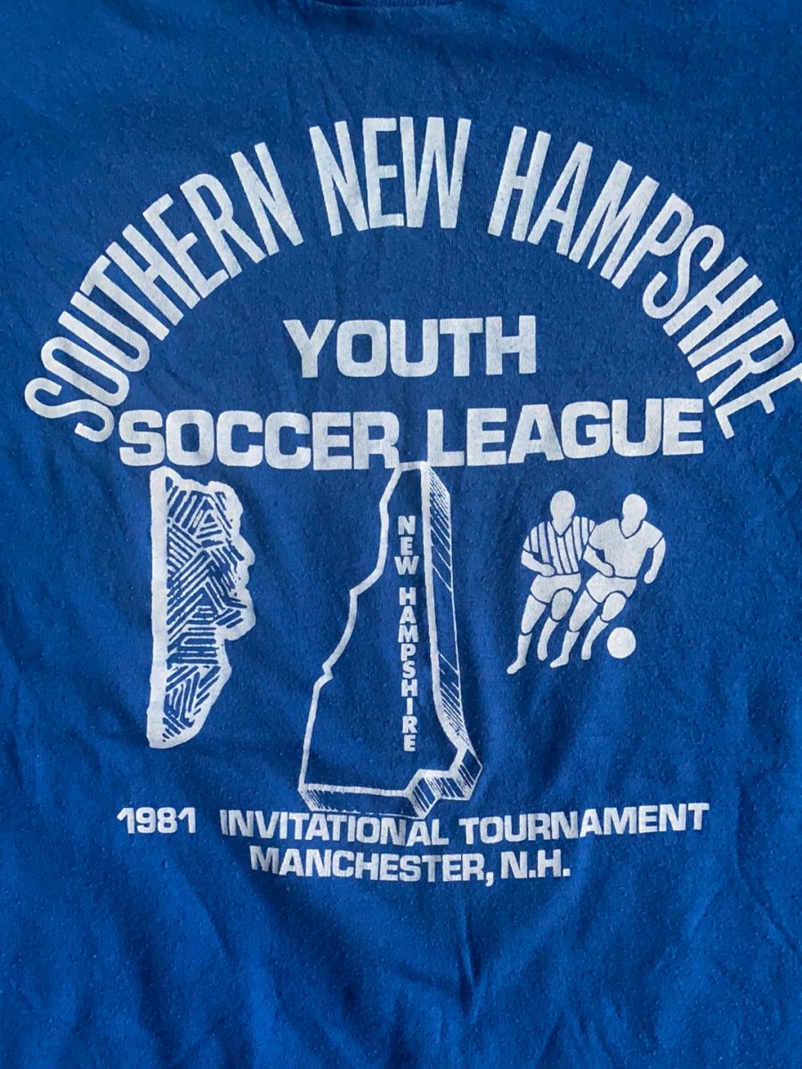 Vintage 80's New Hampshire Soccer Tee - Diamonds & Rust