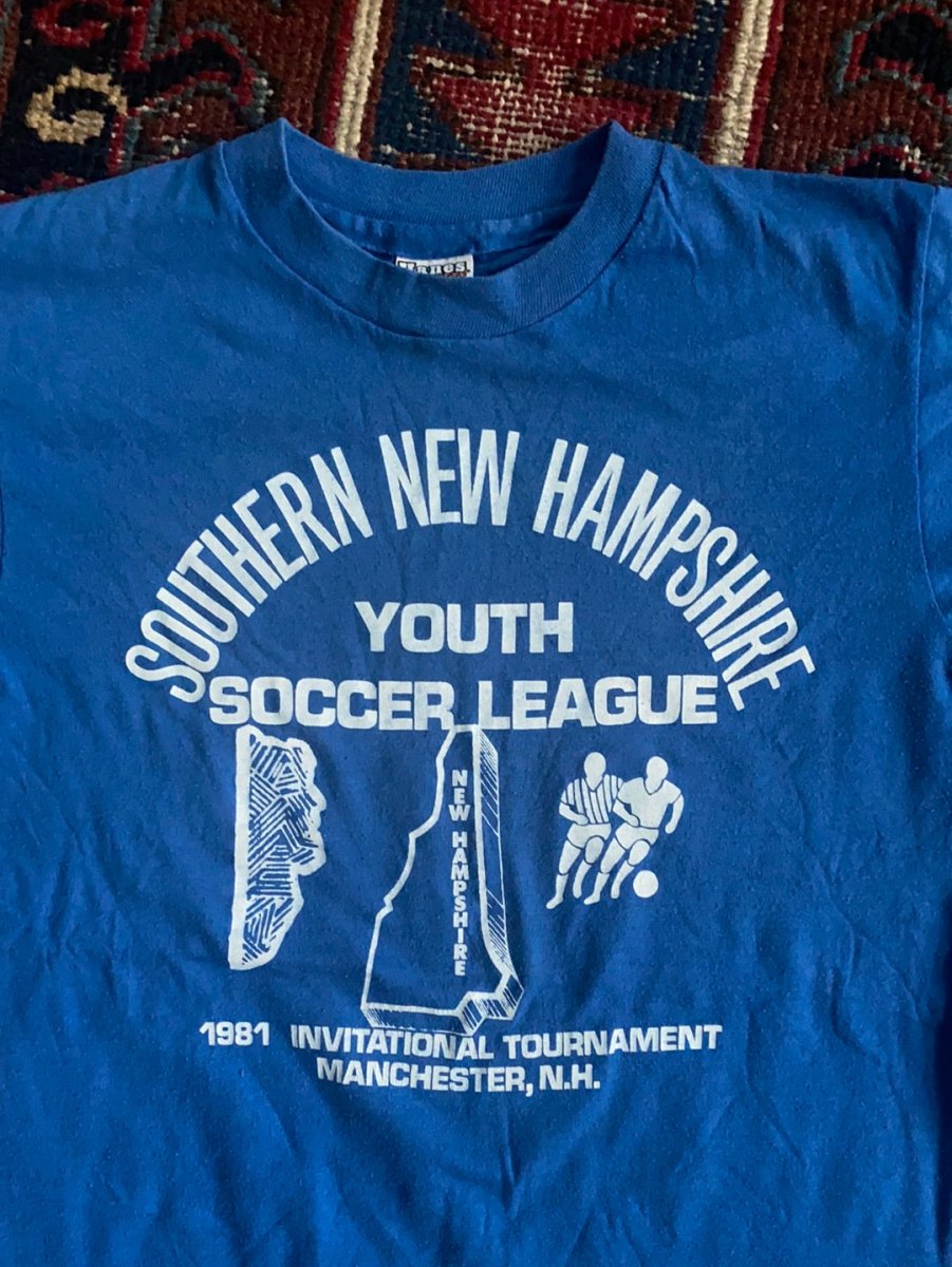 Vintage 80's New Hampshire Soccer Tee - Diamonds & Rust