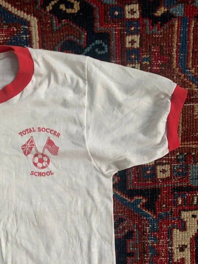 Vintage 80's Soccer Ringer Tee - Diamonds & Rust