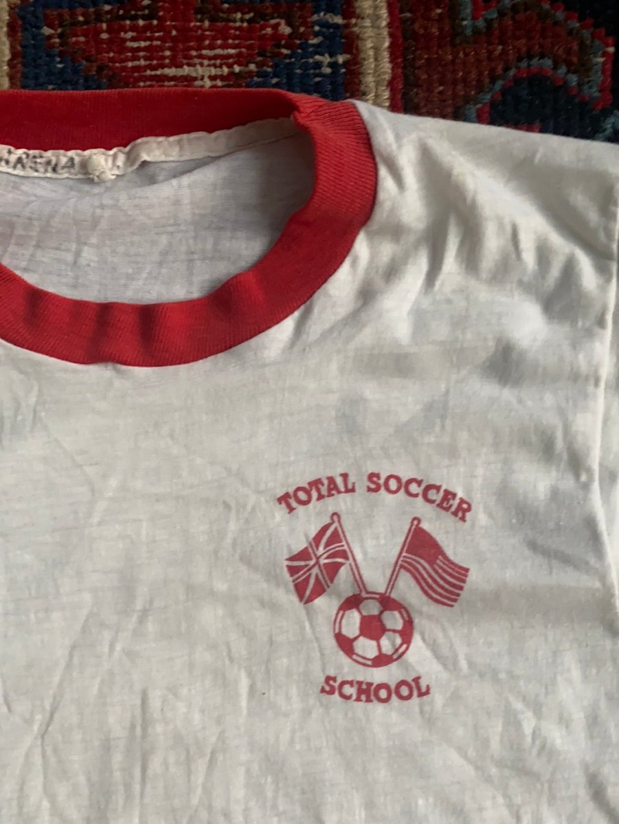 Vintage 80's Soccer Ringer Tee - Diamonds & Rust
