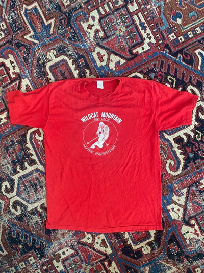 Vintage 80s Wildcat Mountain Ski Club Tee - Diamonds & Rust