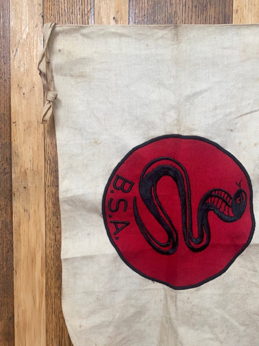 Vintage BSA Snake Flag - Diamonds & Rust