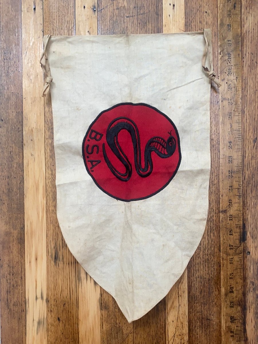 Vintage BSA Snake Flag - Diamonds & Rust