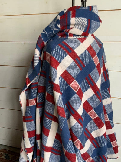 Vintage Camp Blanket - Diamonds & Rust
