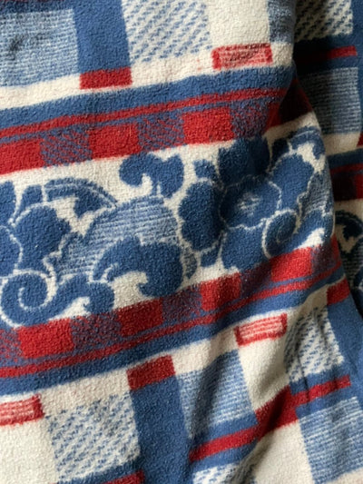 Vintage Camp Blanket - Diamonds & Rust