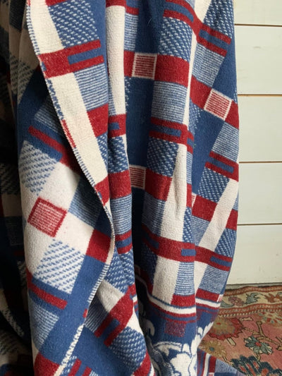 Vintage Camp Blanket - Diamonds & Rust
