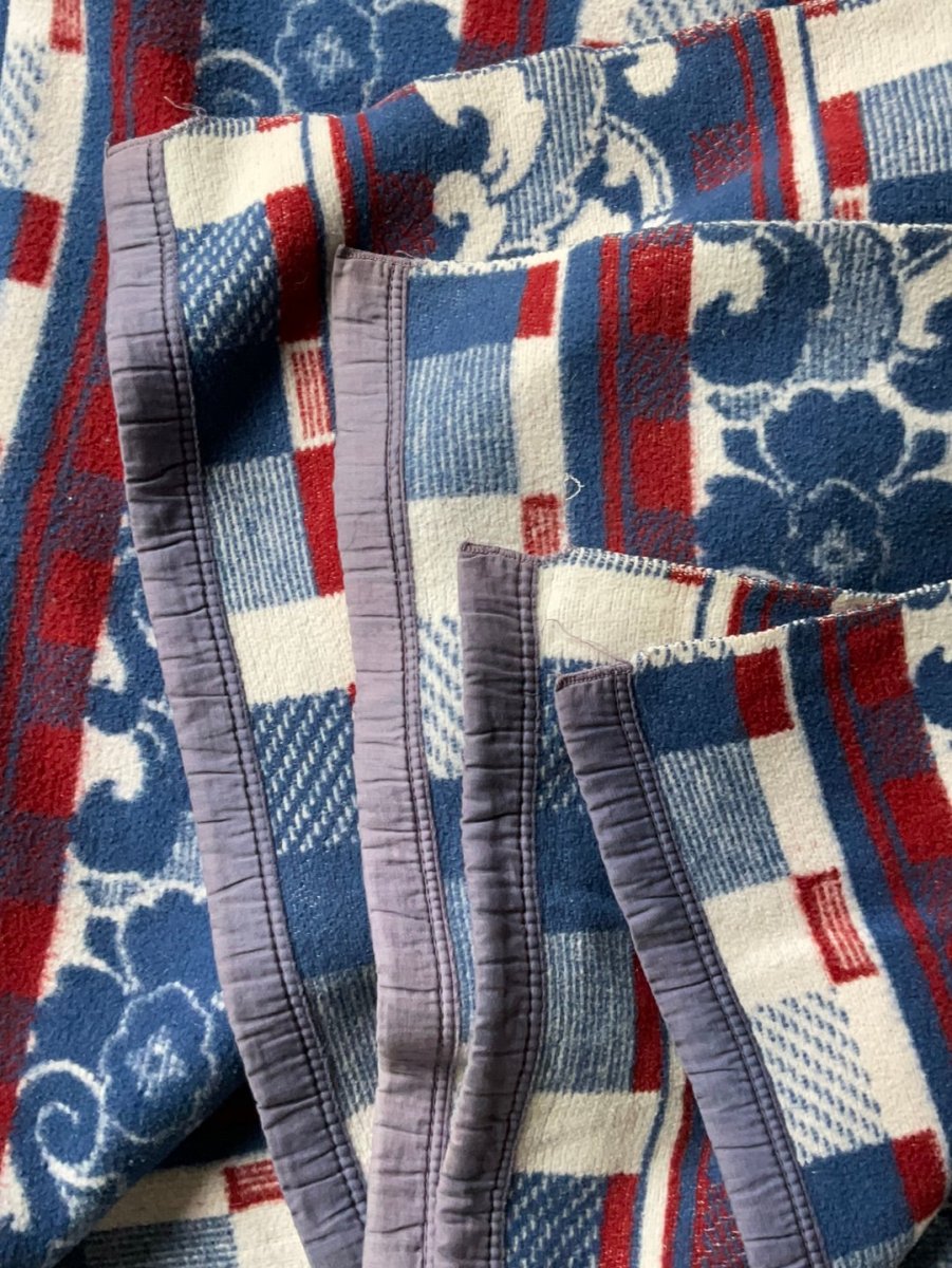 Vintage Camp Blanket - Diamonds & Rust