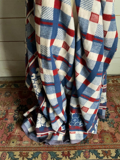 Vintage Camp Blanket - Diamonds & Rust