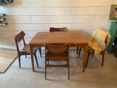 Vintage Danish Modern Teak Dining Table - Diamonds & Rust