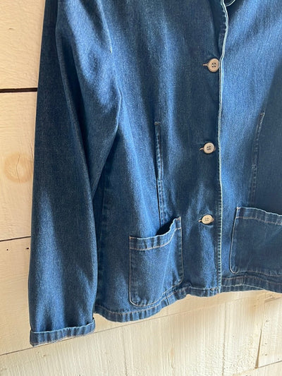 Vintage Denim Chore Coat - Diamonds & Rust