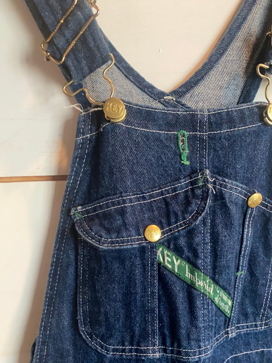 Vintage Denim Overalls - Diamonds & Rust