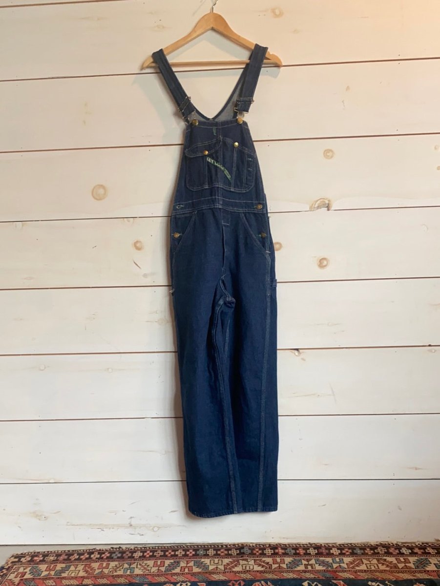 Vintage Denim Overalls - Diamonds & Rust