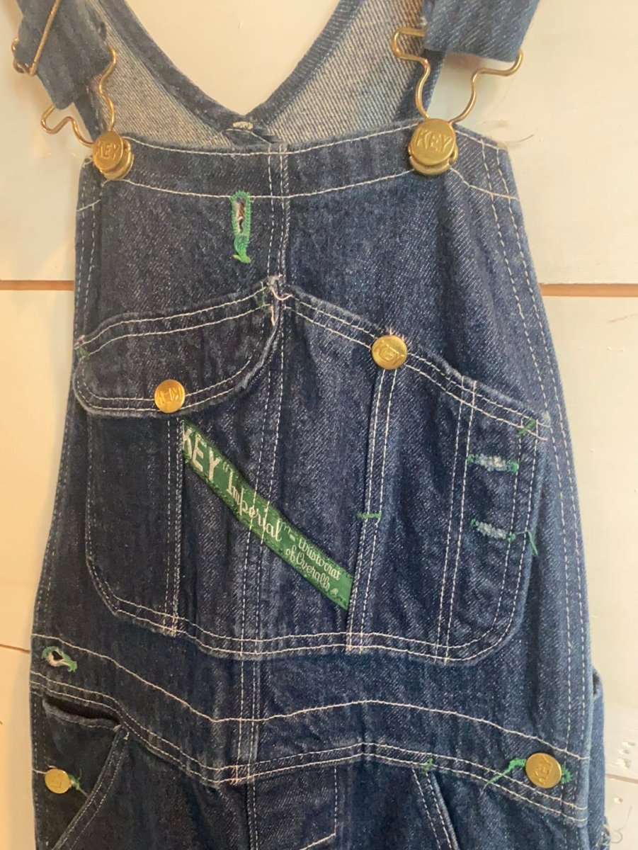 Vintage Denim Overalls - Diamonds & Rust