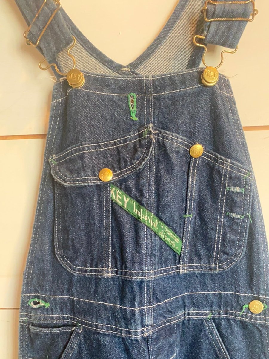 Vintage Denim Overalls - Diamonds & Rust