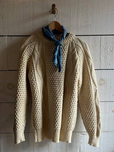 Vintage Donesal Fishermen's Sweater - Diamonds & Rust