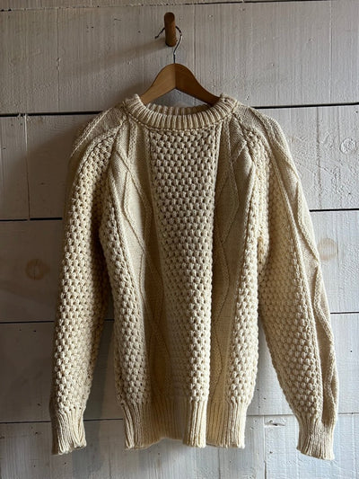 Vintage Donesal Fishermen's Sweater - Diamonds & Rust