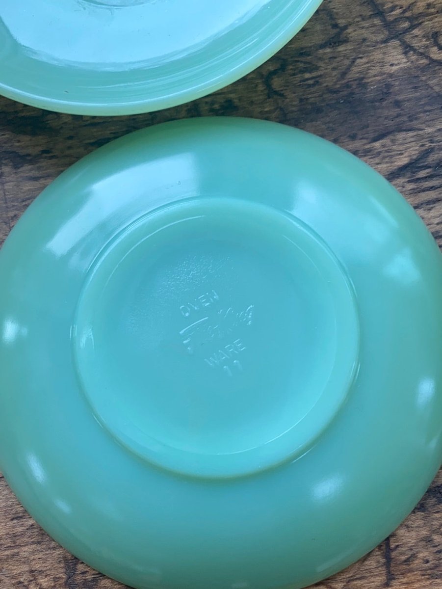 Vintage Fireking 5" Plates - Diamonds & Rust