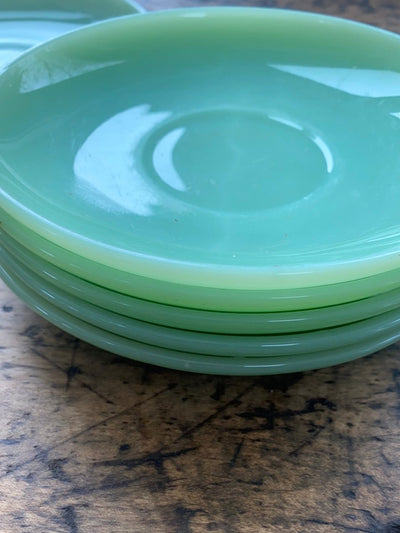 Vintage Fireking 5" Plates - Diamonds & Rust
