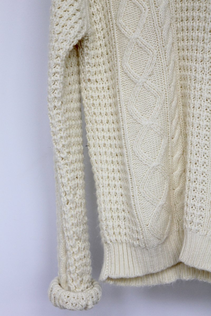 Vintage Fisherman's Sweater: XL - Diamonds & Rust