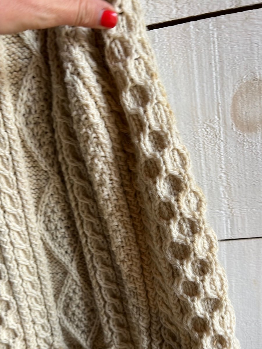 Vintage Fishermen's Cardigan Sweater - Diamonds & Rust