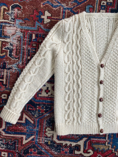 Vintage Fishermen's Sweater - Diamonds & Rust