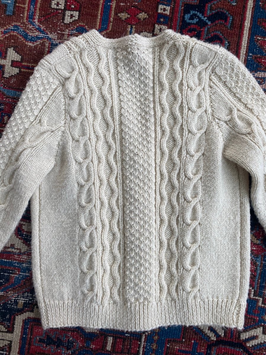 Vintage Fishermen's Sweater - Diamonds & Rust
