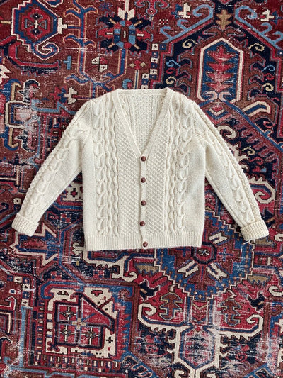 Vintage Fishermen's Sweater - Diamonds & Rust