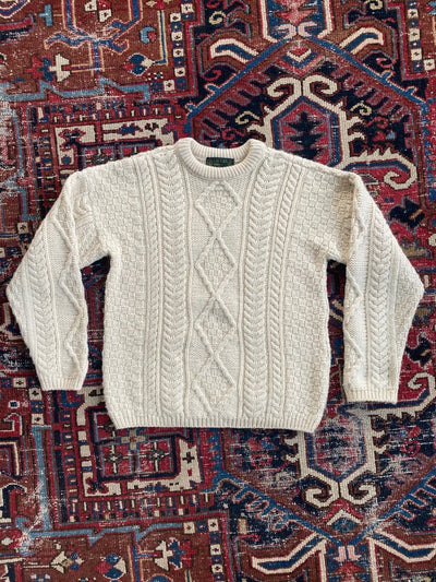 Vintage Fishermen's Sweater - Diamonds & Rust