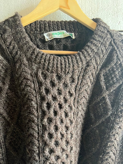 Vintage Fishermen's Sweater - Brown - Diamonds & Rust