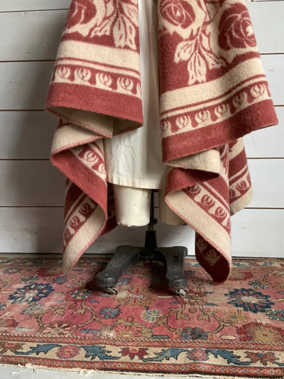 Vintage Golden Dawn Penco Health Blanket - Diamonds & Rust