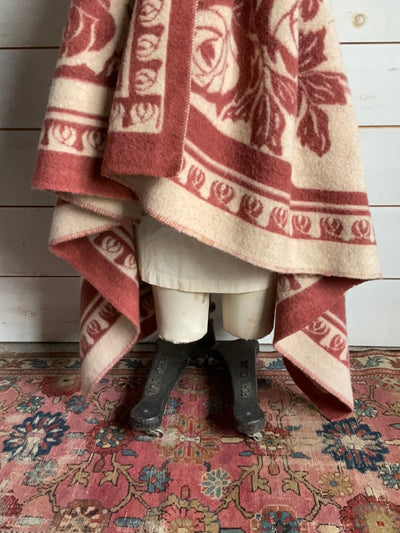 Vintage Golden Dawn Penco Health Blanket - Diamonds & Rust