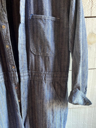 Vintage Herringbone Coveralls - Diamonds & Rust