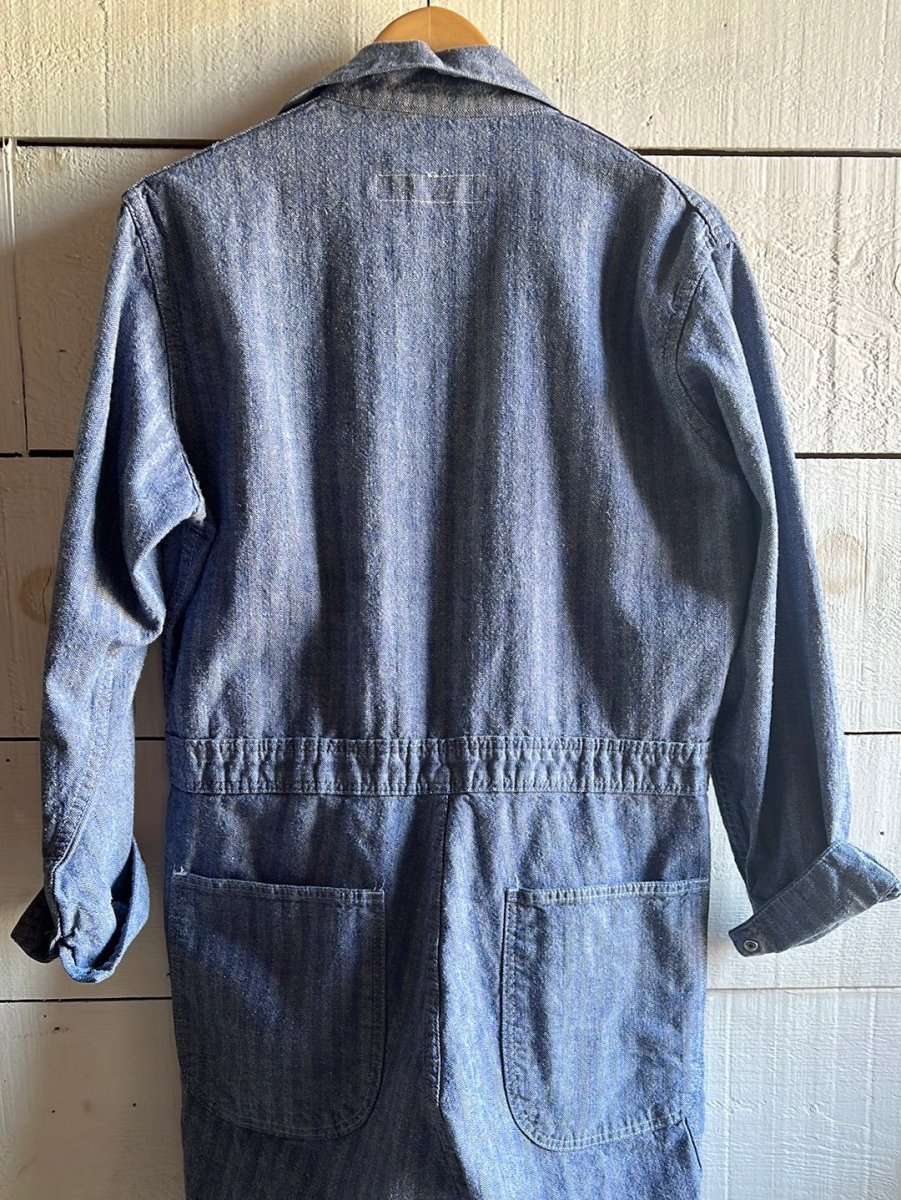 Vintage Herringbone Coveralls - Diamonds & Rust