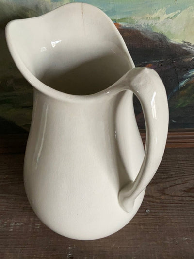 Vintage Ironstone Pitcher - Diamonds & Rust