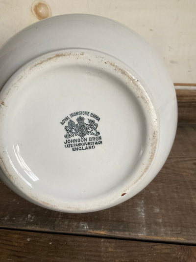 Vintage Ironstone Pitcher - Diamonds & Rust