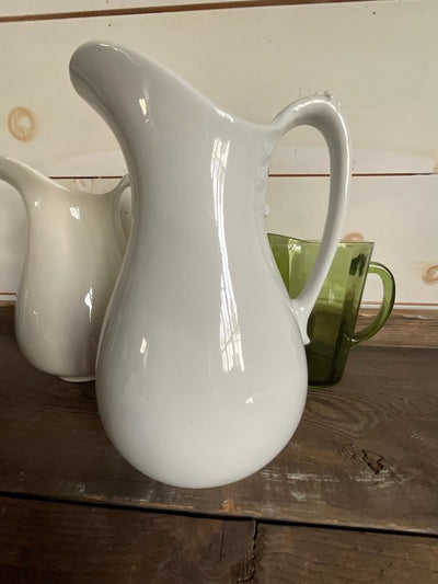 Vintage Ironstone Pitcher - Diamonds & Rust