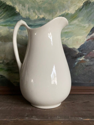 Vintage Ironstone Pitcher - Diamonds & Rust