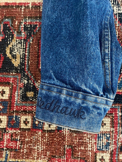 Vintage LEE Denim Jacket - 48 Large - Diamonds & Rust