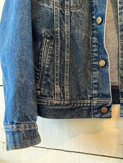 Vintage LEE Denim Jacket - 48 Large - Diamonds & Rust