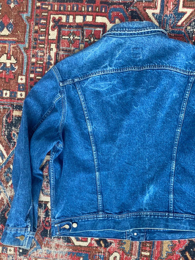 Vintage LEE Denim Jacket - 48 Large - Diamonds & Rust