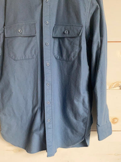 Vintage LL Bean Chamois Shirt - Blue - Diamonds & Rust