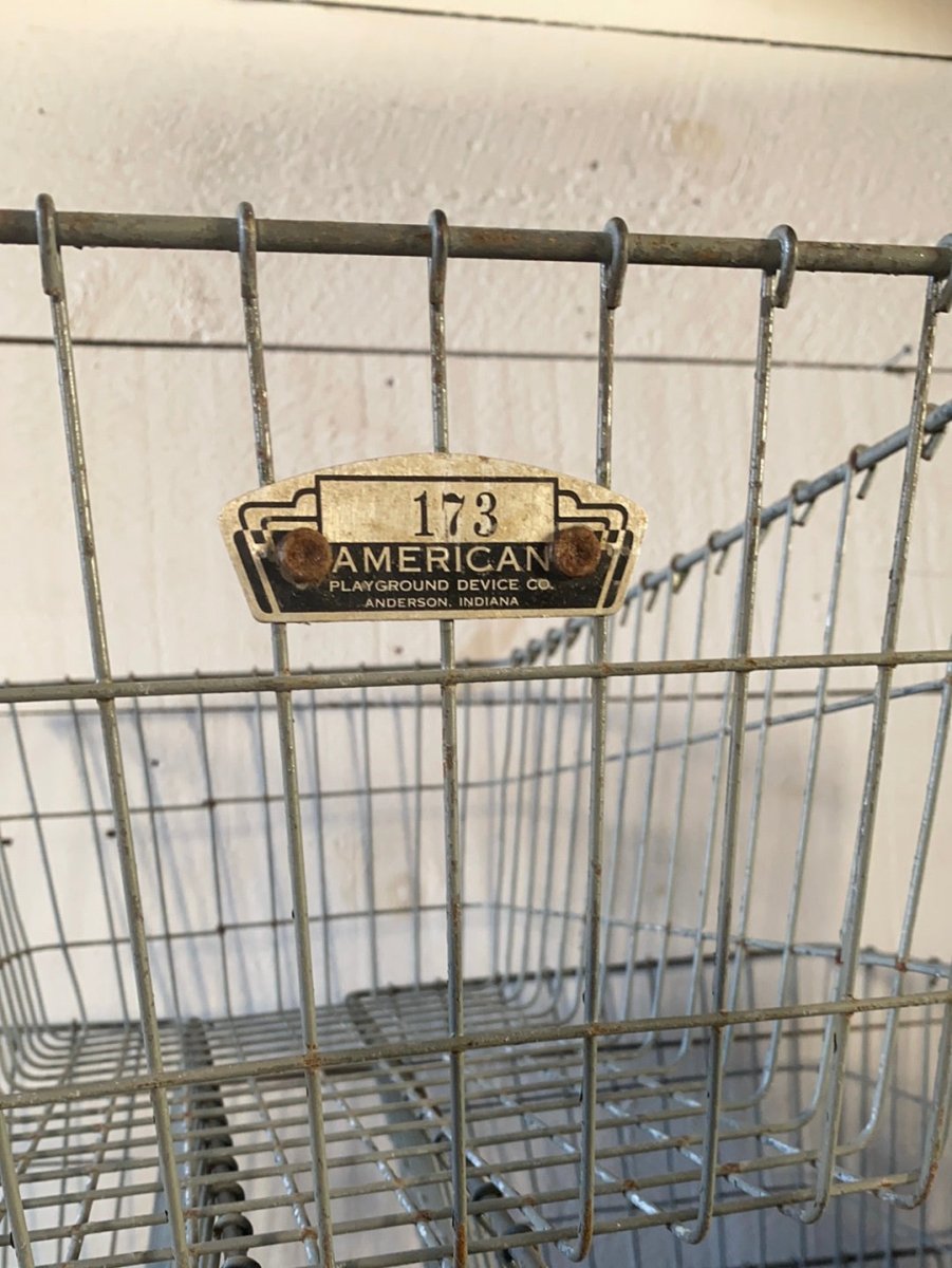Vintage Locker Baskets - Long - Diamonds & Rust