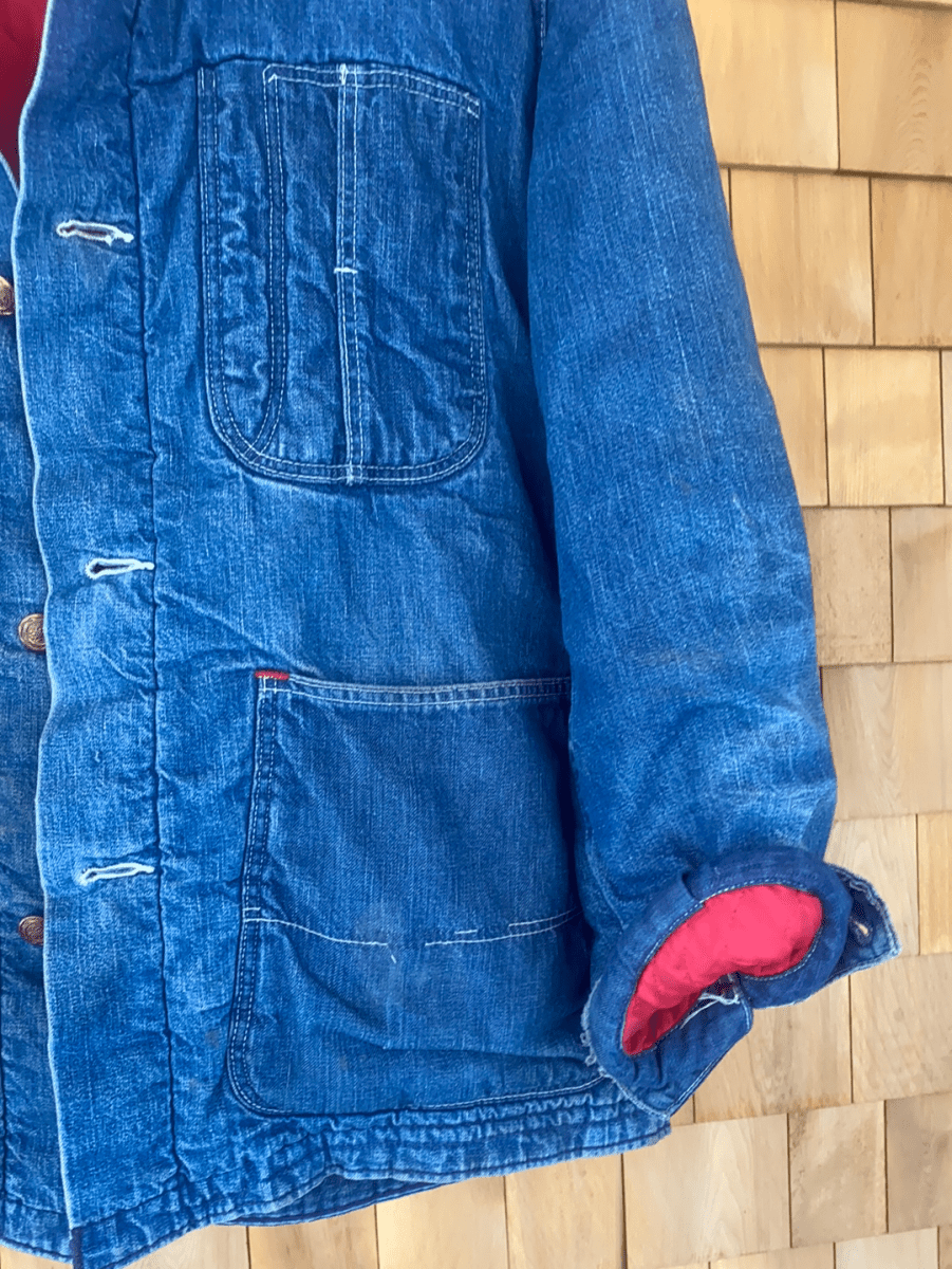 Vintage Madewell Quilt Lined Chore Coat - Diamonds & Rust