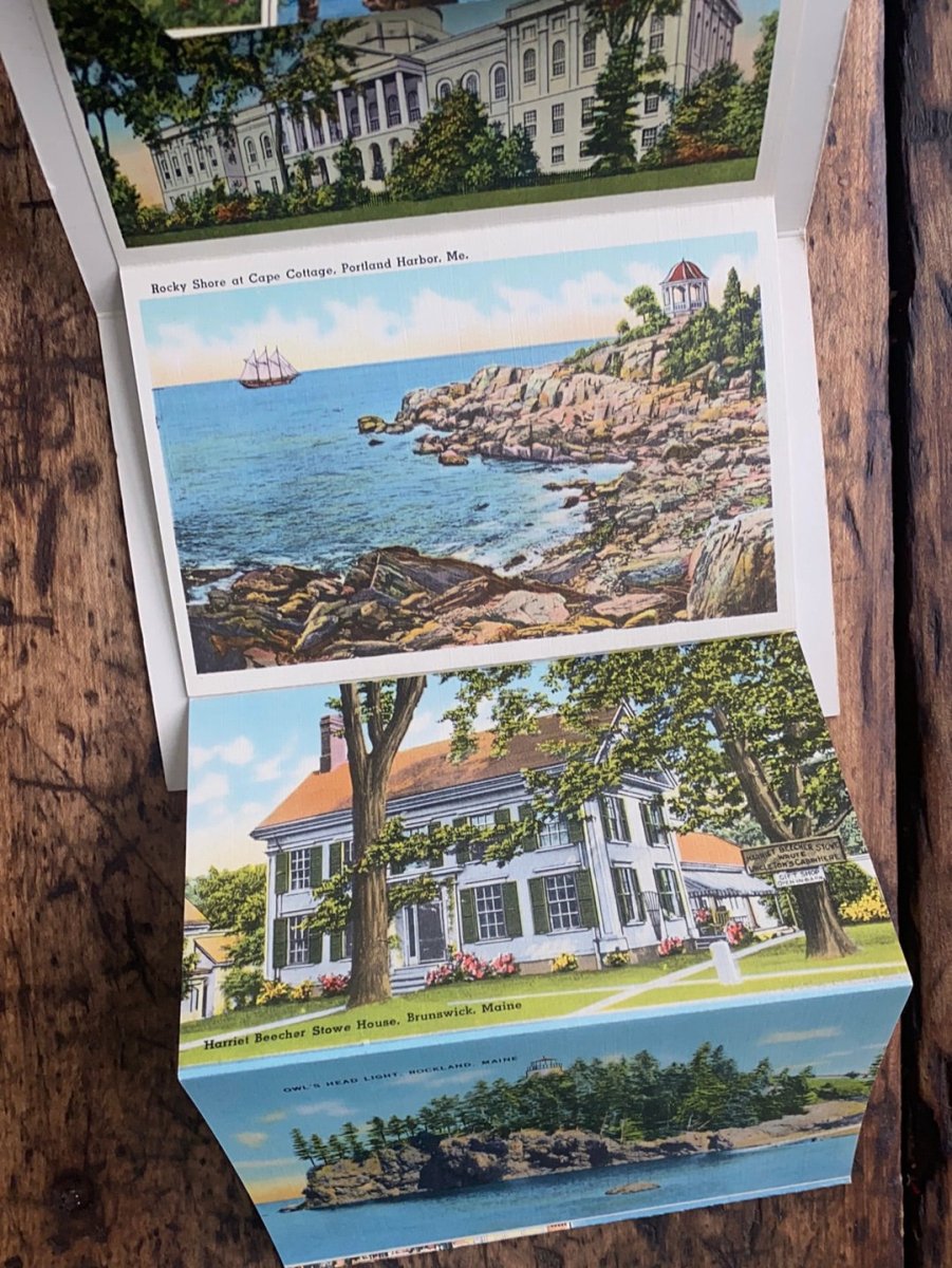 Vintage MAINE Post Cards - Diamonds & Rust